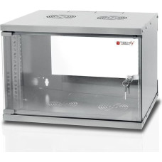 Techly Wall Rack Cabinet 19 6U prof. 450 Grey Assembled