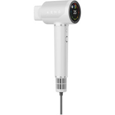 Aeno High Speed Hair Dryer, White, 220V-240V~50-60Hz, 1500W, Voice Control, Ionizer, Touch LCD, Infrared Nursing, Infrared Distance Protection, AI Control, Gravity Sensor 110000RPM, Noise less than 67dB