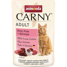 Animonda Carny Adult Beef, turkey and shrimps - wet cat food - 85g
