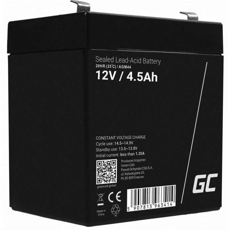 Green Cell AGM44 UPS battery Sealed Lead Acid (VRLA) 12 V 4.5 Ah