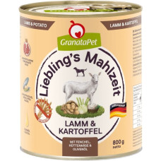 Fox4Pets GRANATAPET Liebling's Mahlzeit Lamb and potato - wet dog food - 800g