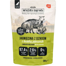 Wiejska Zagroda Lamb with wild boar - wet dog food - 500g
