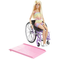 Barbie - Doll With Wheelchair And Ramp - Blonde (HJT13)