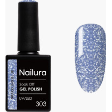 Nailura - Gel Polish 303 - Sparkling Blue - 10 ml