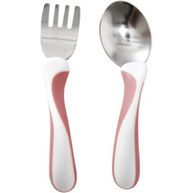 Bambino - My First Fork & Spoon - Cerise