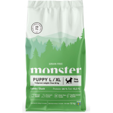 Monster Pet Food - Dog Grain Free Puppy L/XL Lamb/Duck - 12 kg