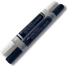 Faber-Castell - Black Edition Shake & Paint Acrylic Markers Set of 2 (Black and White) (285503)