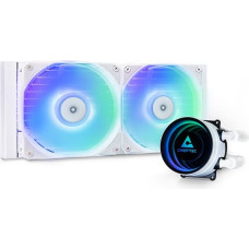 Chieftec ICEBERG 240-RGB-W Computer case All-in-one liquid cooler 12 cm White