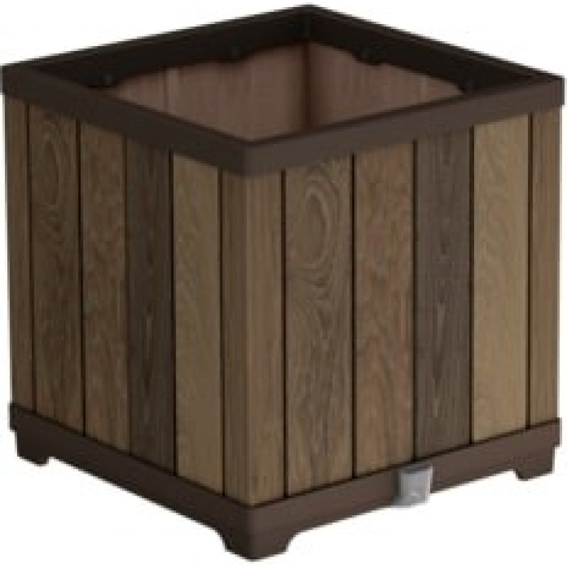 Keter 261031 garden planter walnut