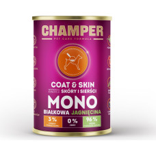 Champer Coat & Skin Lamb - wet dog food - 400g