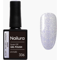 Nailura - Gel Polish 336 - Silver Infused Lavender Shine - 10 ml