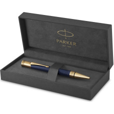 Parker - Duofold Ballpoint Pen - Prestige Blue Chevron - Medium Point Black Ink