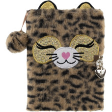 Tinka - Plush Diary with Lock - Leopard (8-802165)