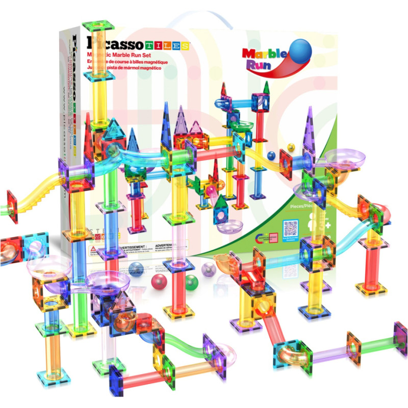Picasso Tiles - Magnetic Marble Run Set (150 pcs) (PTG150)