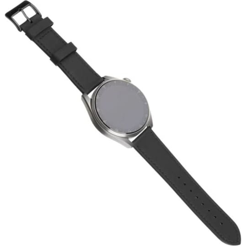 Fixed | Leather Strap with Quick Release 20mm for Smartwatch | Black