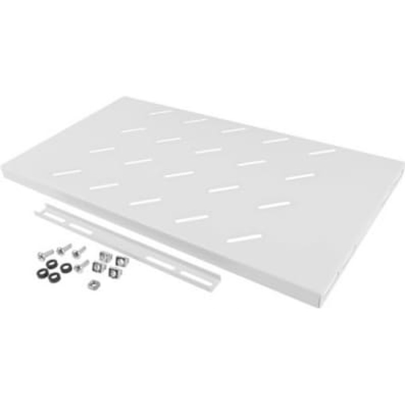 Lanberg Shelf for 19-inch cabinets 450 mm 1U 500x280 mm, gray