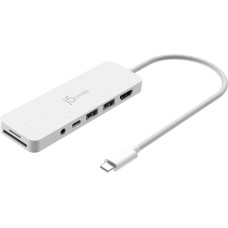J5Create - Eco-Friendly USB-C Multi-Port Hub With Power Delivery - White