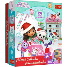 Trefl GABBY´S DOLLHOUSE 24 x 24 det. dėlionių rinkinys „Advento kalendorius“