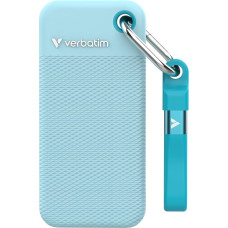 Verbatim Pocket SSD USB 3.2 Gen 2 1TB Polar Blue incl. two rubber sleeves