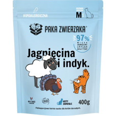 Paka Zwierzaka Lamb and turkey M - dry cat food - 400g