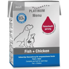 Platinum Menu Adult Fish+Chicken - wet dog food - 185g
