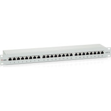 Equip 24-Port Cat.6 Shielded Patch Panel, Light Grey