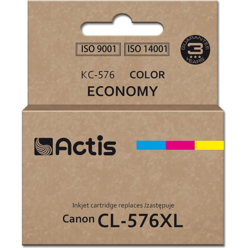 Actis KC-576 Canon printer ink, replacement Canon CL-576XL; Supreme; 15 ml; colour: cyan, yellow, magenta