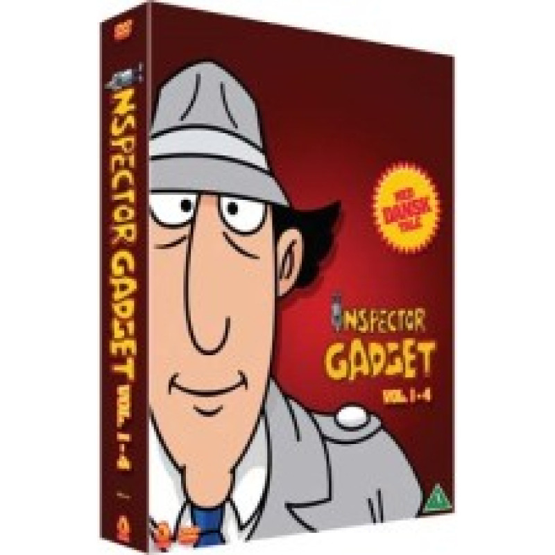 SMD Inspector Gadget: Volume 1-4 (4-disc) Dansk Tale