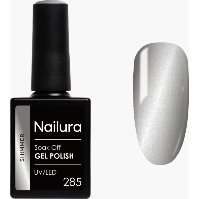 Nailura - Gel Polish 285 Frost Cat Shiimer - Cool Grey - 10 ml