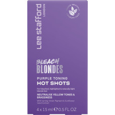Lee Stafford - Bleach Blondes Purple Toning Hot Shots 4 x 15 ml