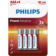 Philips Baterries Power Alkaline AAA 4pcs blister