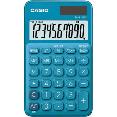 Casio CALCULATOR POCKET SL-310UC-BU BLUE, 10 DIGITAL DISPLAY