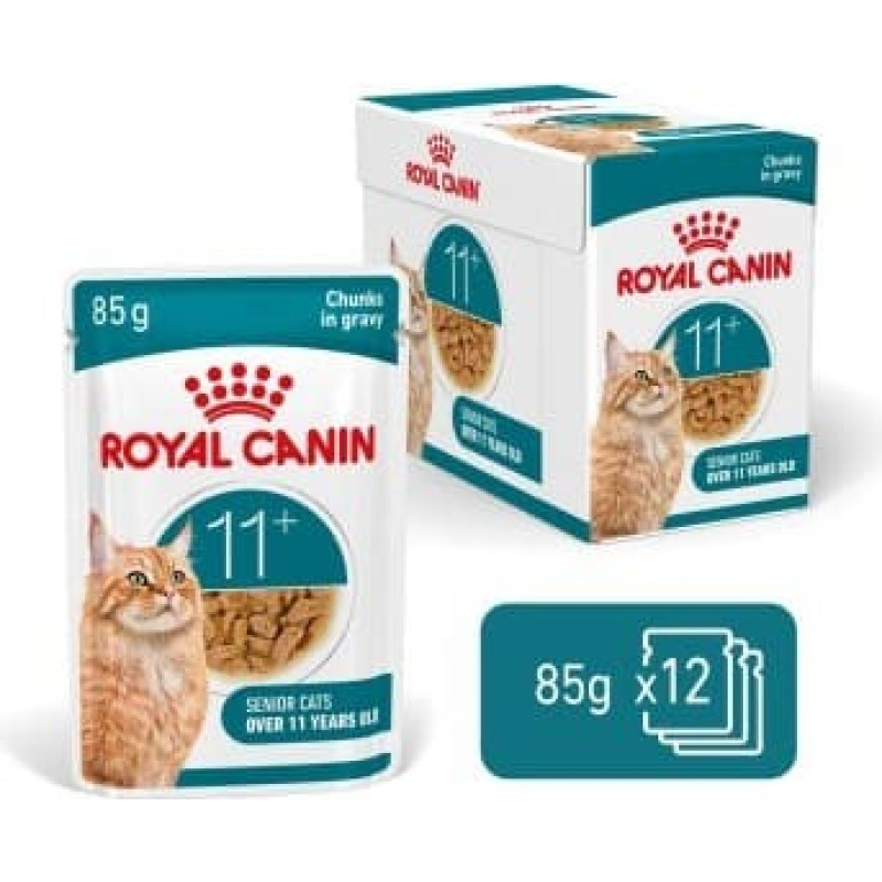 Royal Canin Ageing 11+ Chunks in gravy - wet cat food - 12x85g