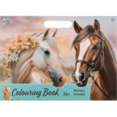 Moxy - Horse colouring book 26x35.5cm, 25 sheets & stickersheet (1900029