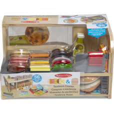 Melissa & Doug playset Wooden Slice & Stack Sandwich Counter
