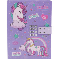Tinka - Diary with code lock - Unicorn  (8-802172)