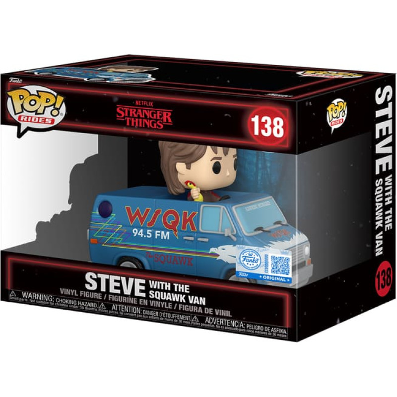 Funko Rides Deluxe: Stranger Things - Steve with Squawk Van