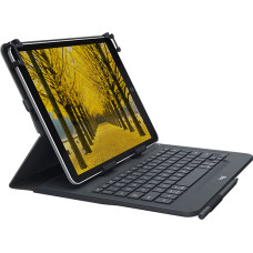 Logitech - Universal Folio w/Keyboard, 10 - Black (Nordic)
