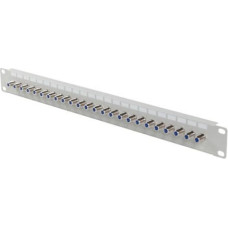 Lanberg Patch panel 24 ports 19 inches Type F grey