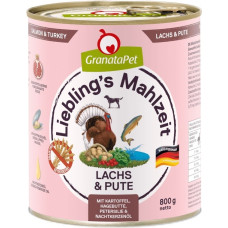 Fox4Pets GRANATAPET Liebling's Mahlzeit Salmon and turkey - wet dog food - 800g