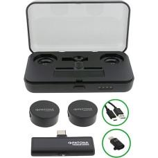 Patona Premium Professional Lavalier Microphone Set PTS-I91S with charging case