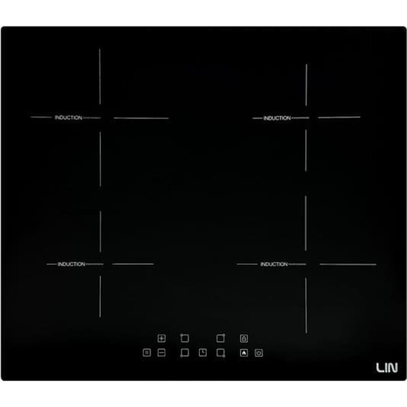 LIN Induction cooktop LI-A23511 4 zones 7400 W Black