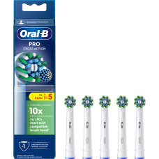 Oral B - Pro Cross Action Toothbrush Heads - White - 5 Counts