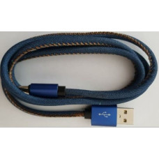 Gembird Cable USB 8 pin premium jeans 1 m