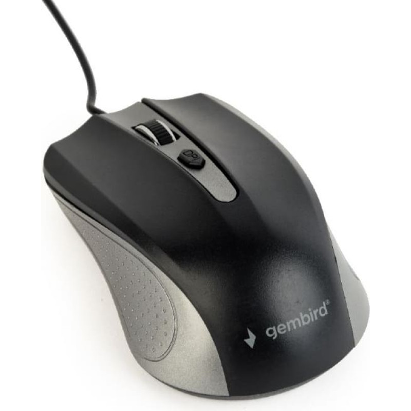 Gembird MOUSE USB OPTICAL GREY/BLACK/MUS-4B-01-GB GEMBIRD