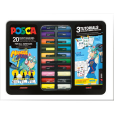 Posca - Metal Tin - Manga Hero, 20 pcs (401537)