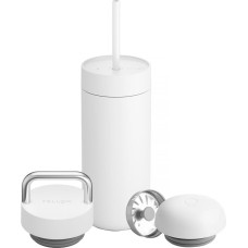 Fellow Carter thermal mug set + 3 caps white matt 473 ml