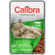Calibra Cat Premium Sterilised Salmon - wet cat food - 100g
