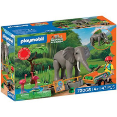 Playmobil - Elephant with Zookeeper (72068)