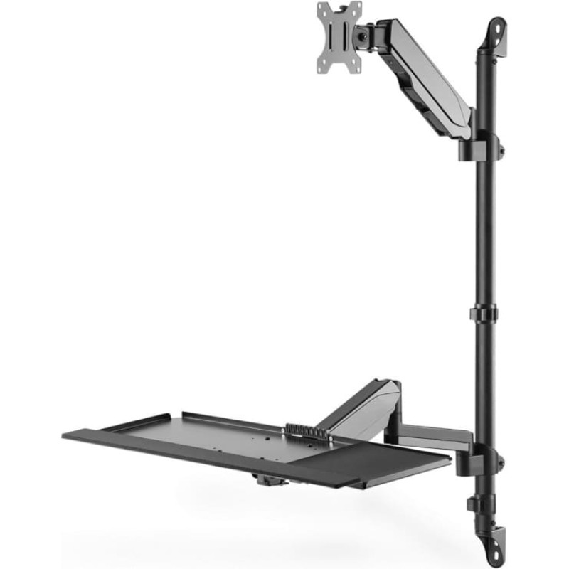 Digitus Flexible wall-mounted Stand/Sit workstation, single monitor